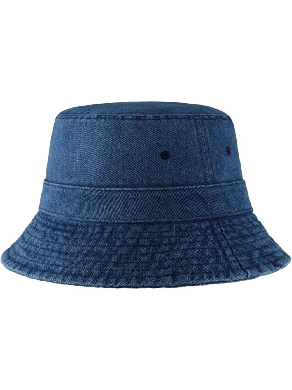 Unisex Dark Denim Cotton Summer Sun Boonie Style Beach Golf Fishing Bucket Hat